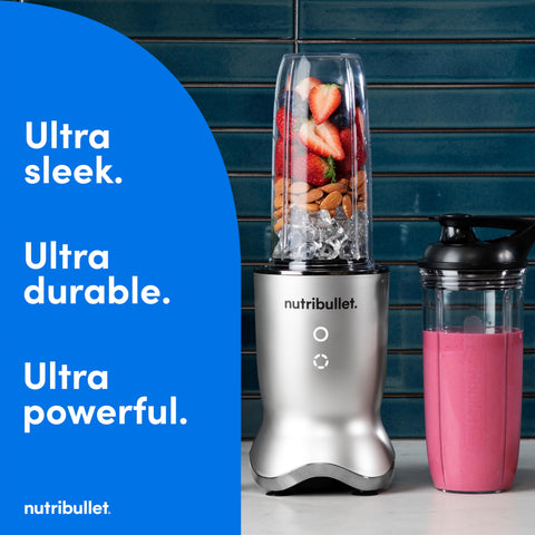 NutriBullet Ultra interfaz iluminada con dos modos de mezcla.