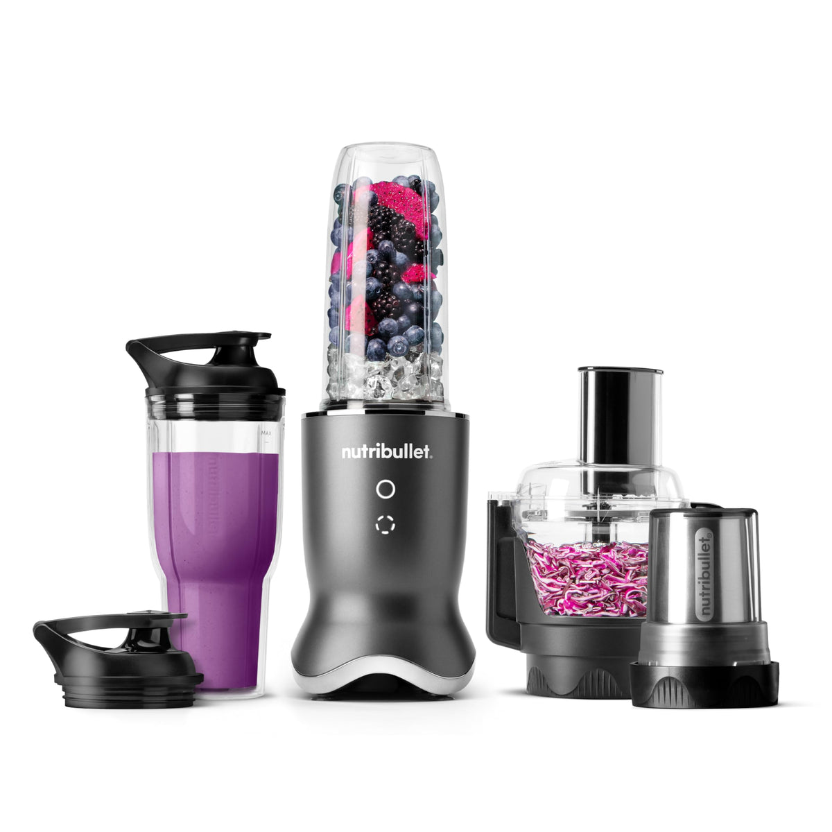 NutriBullet Ultra Plus: base motor 1200W lista para multitarea en la cocina.