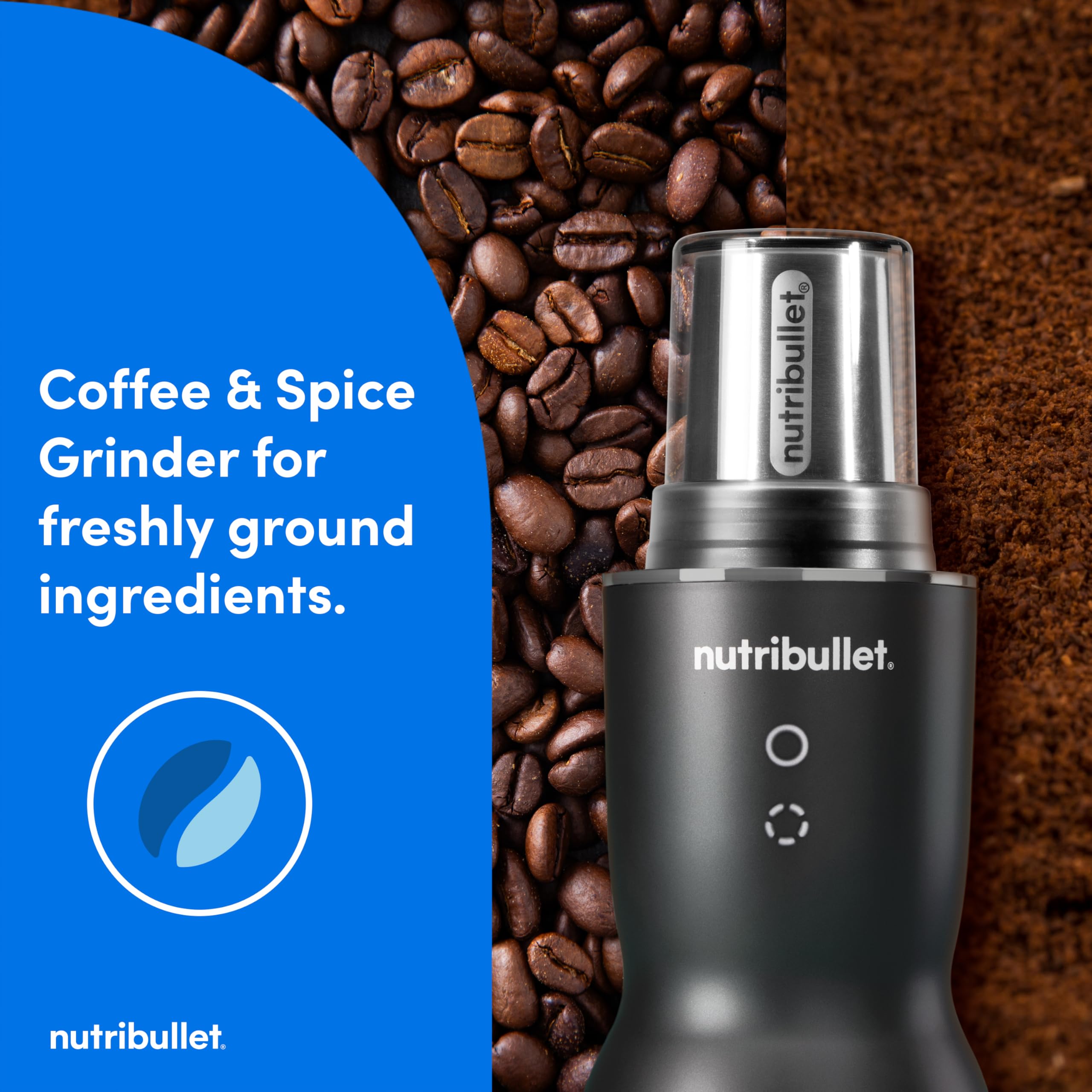 NutriBullet Ultra Plus: molino de café y especias para sabor intenso.