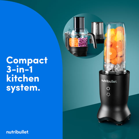 Procesador de alimentos nutribullet Ultra Plus con 2 tazas para picar y mezclar.