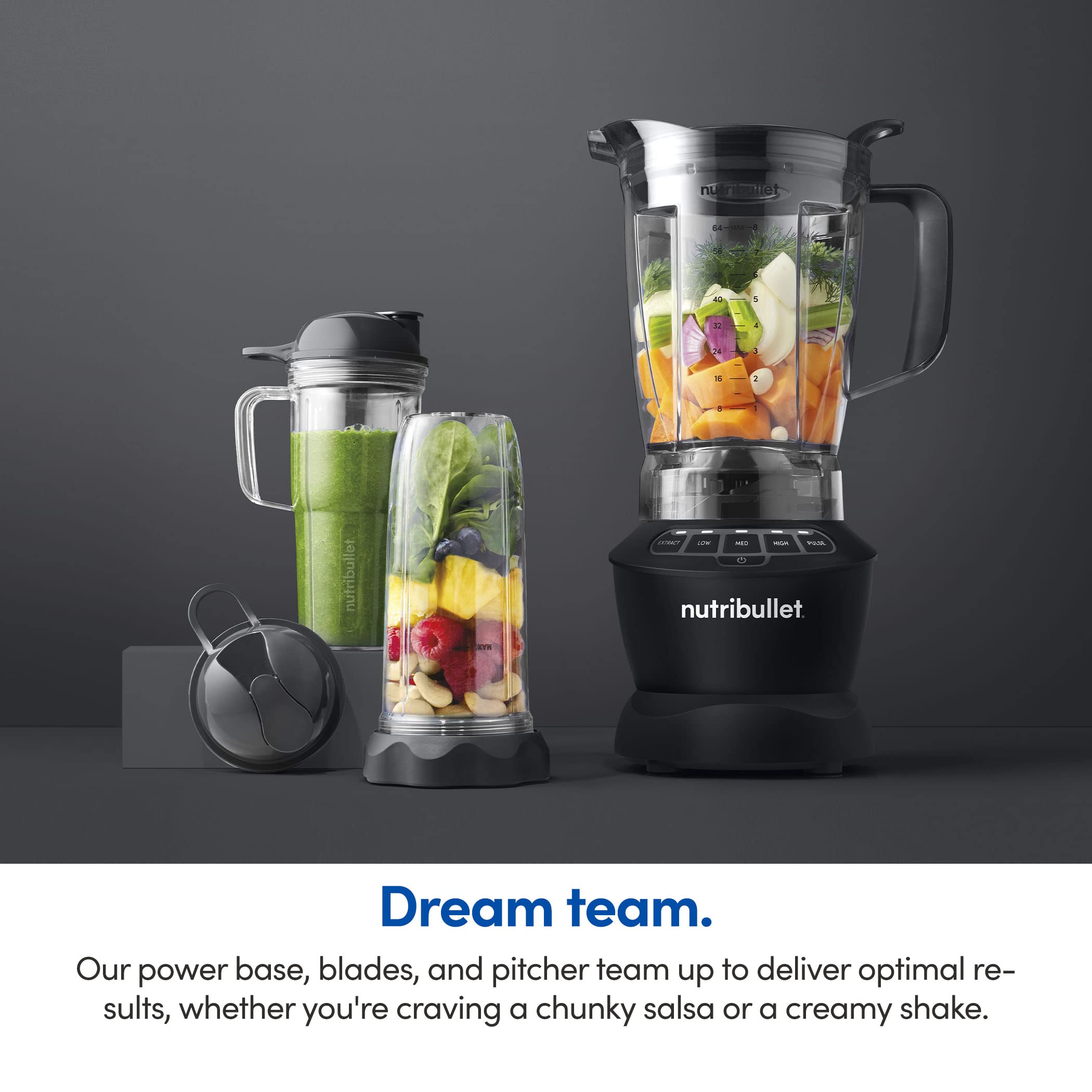nutribullet vaso 24oz 700ml negro mate, bebidas rápidas para tu día