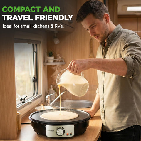 NutriChef crepe maker para desayunos con panqueques