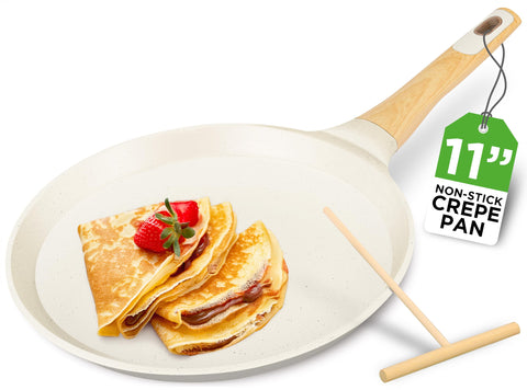 NutriChef Crepe Pan 11 frontal para crepes uniformes y fáciles