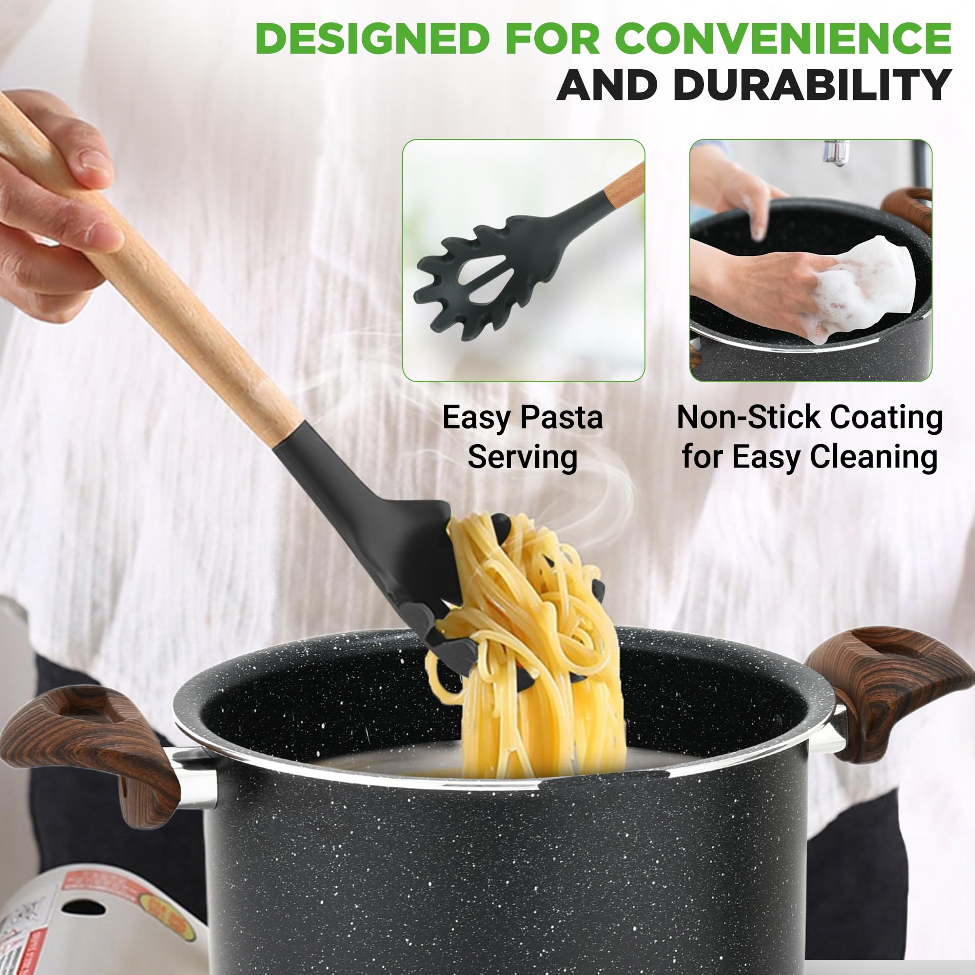 NutriChef Olla 5qt con distribución de calor uniforme