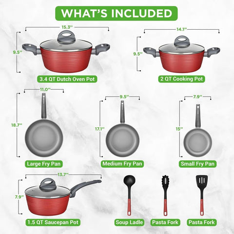 NutriChef Pro 3.4qt cazo con tapa, perfecto para guisos y caldos aromáticos.