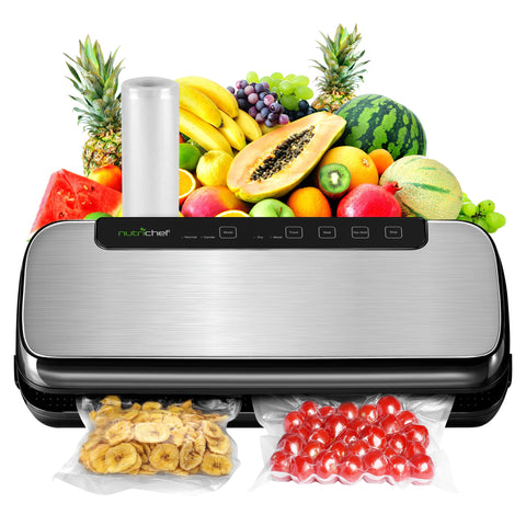 NutriChef sellador automático en acero inoxidable para conservar frescura