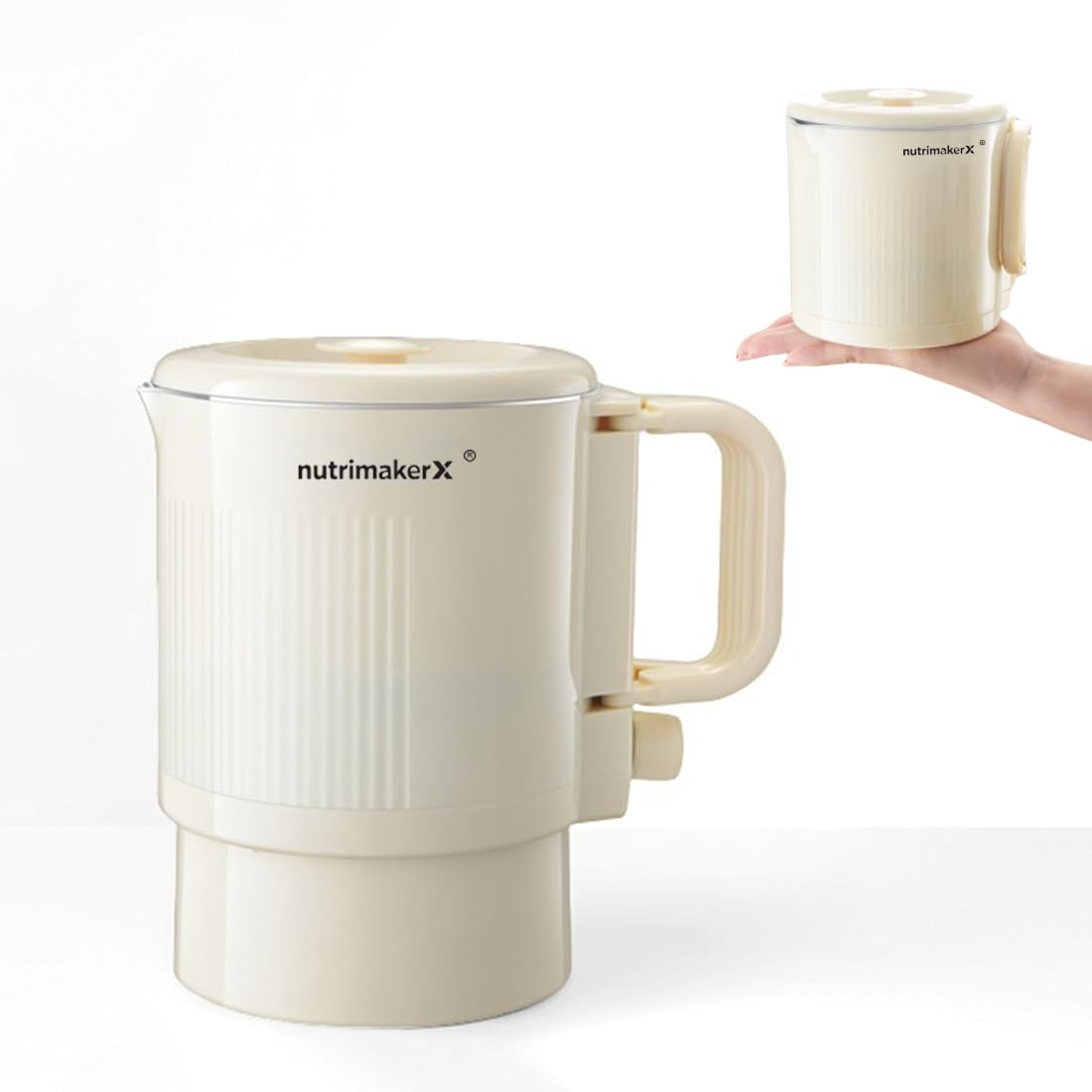 Nutrimakerx hervidor plegable 600 ml para hervir rápido en casa o viaje.