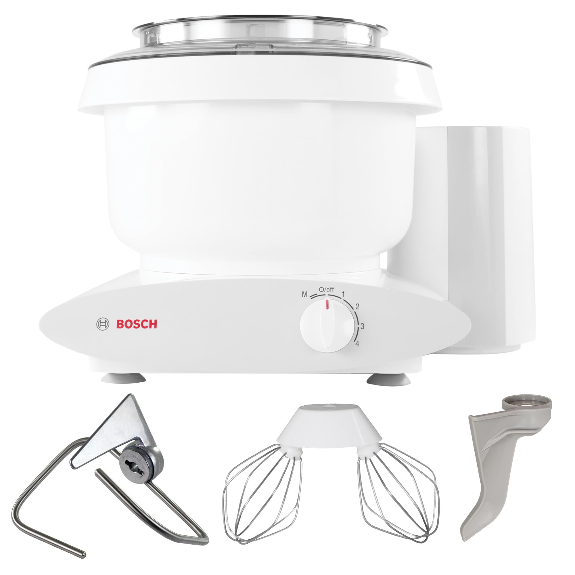 NutriMill Bosch Universal Plus: cuenco de 6,5 cuartos ligero para mezclar ingredientes con facilidad.