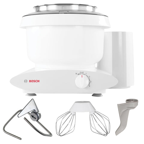 NutriMill Bosch Universal Plus: cuenco de 6,5 cuartos ligero para mezclar ingredientes con facilidad.
