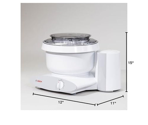 NutriMill Bosch Universal Plus: uso familiar para masas y mezclas grandes.