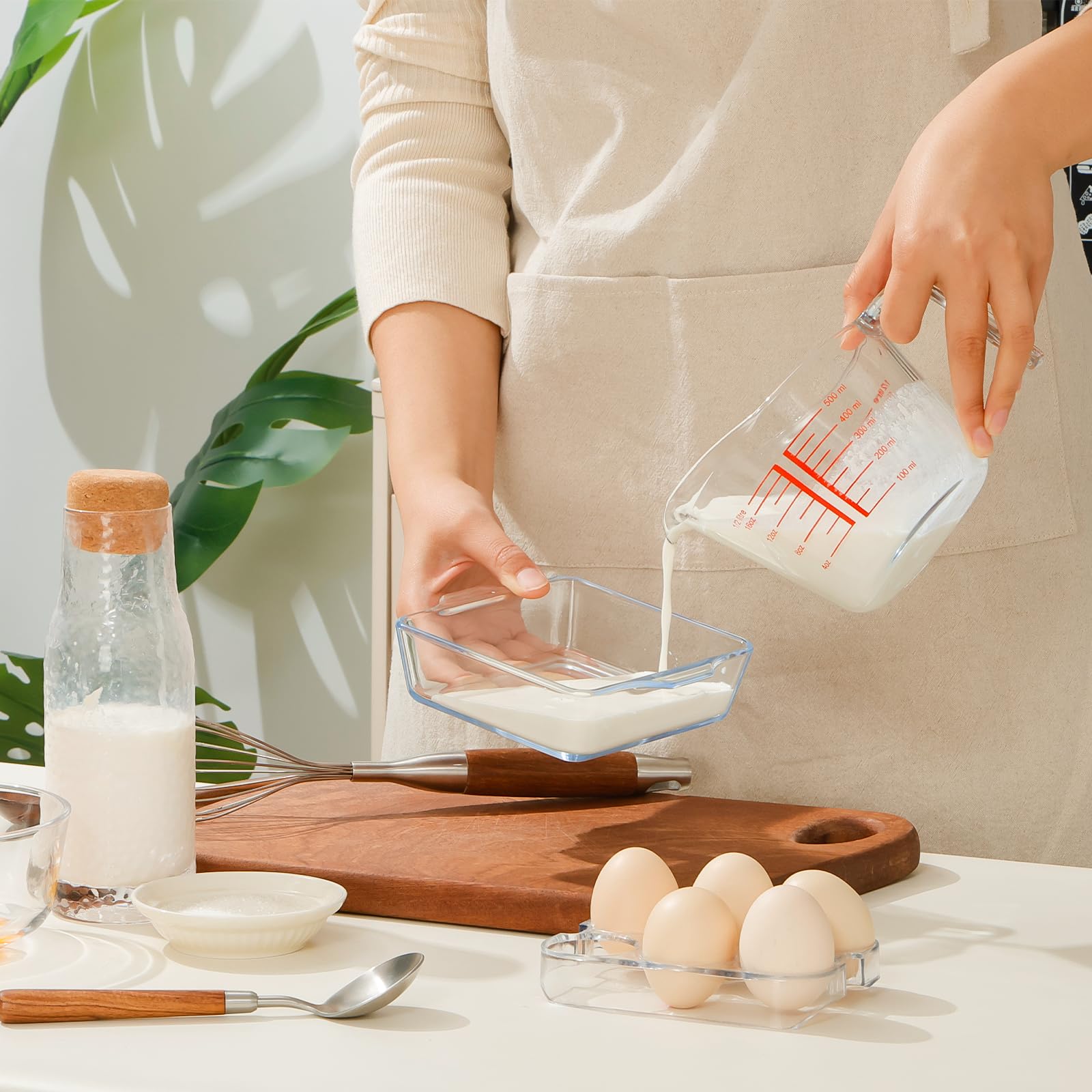 Vidrio claro NUTRIUPS permite ver la cocción en tiempo real