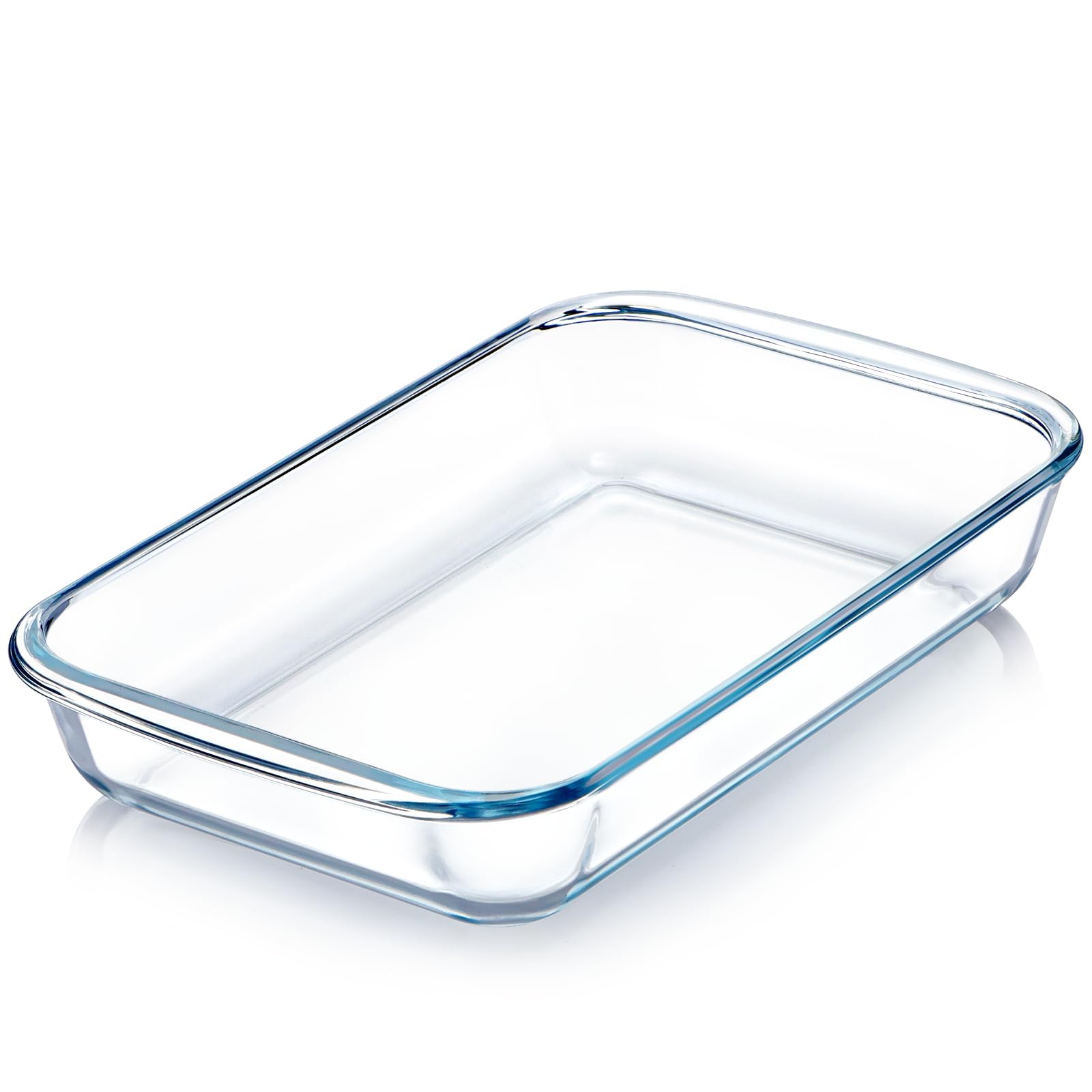 NUTRIUPS bandeja de vidrio para horno 1,5qt, ideal para porciones individuales.