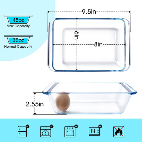 NutriUPS fuente rectangular de vidrio para monitorizar la cocción y evitar sobrecocción.