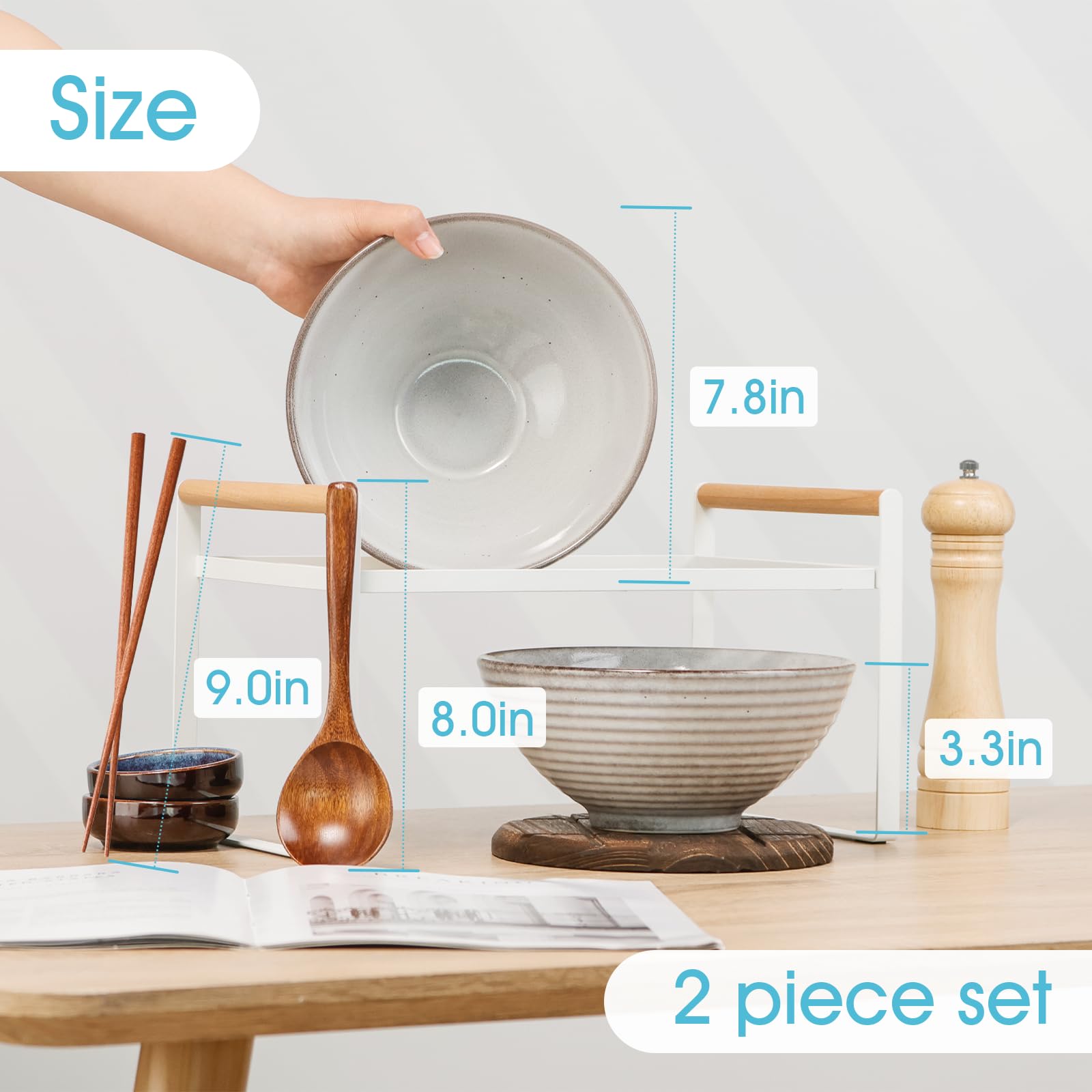 NUTRIUPS cucharas para ramen incluidas, complemento perfecto para servir.