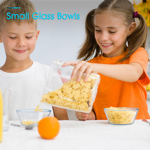 Nutriups cuencos para postres y porciones pequeñas, cristal claro