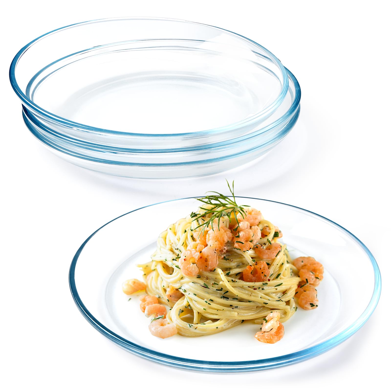 Plato NUTRIUPS de 10 pulgadas con borde elevado, ideal para contener salsas.
