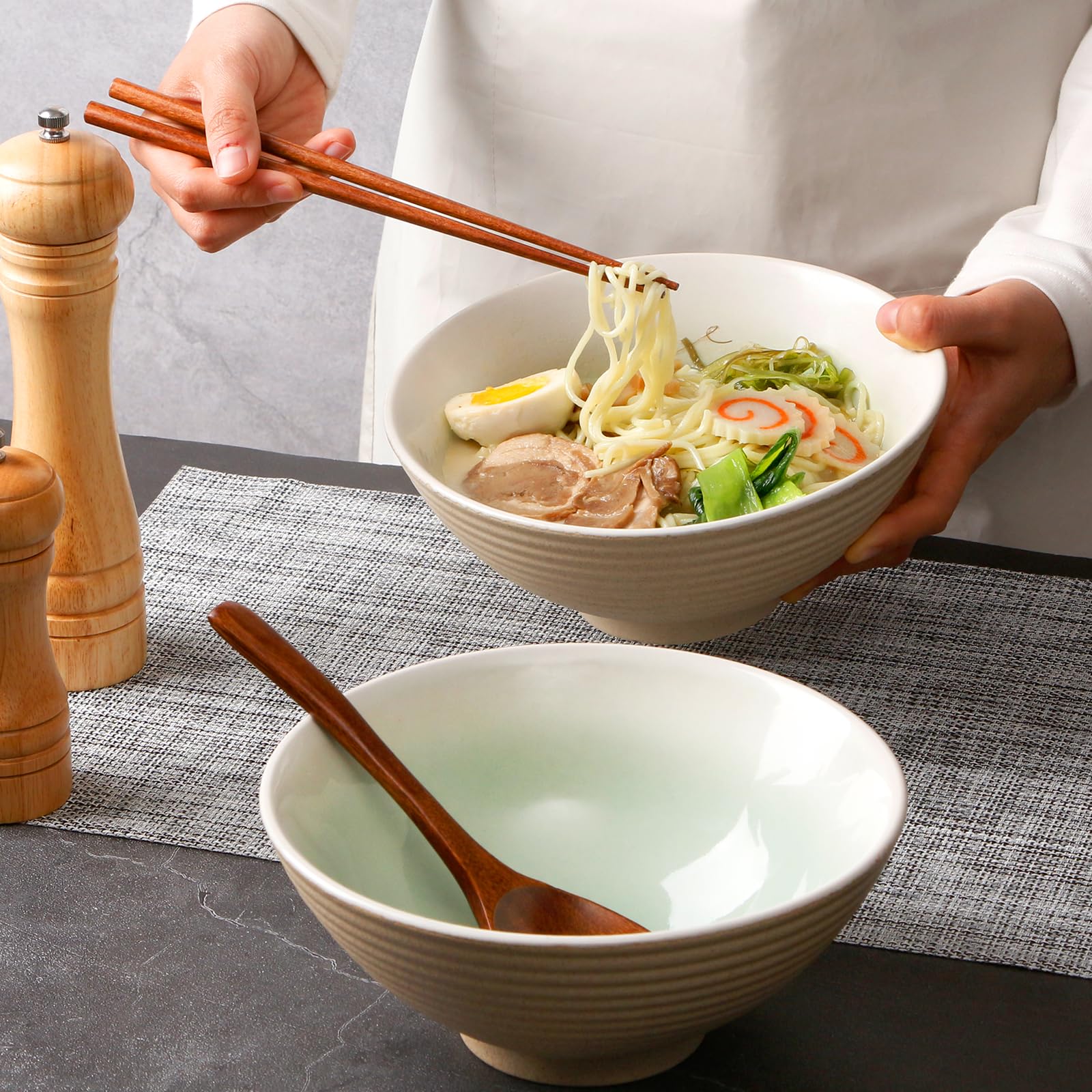 NutriUPS tazón ramen teal apto para microondas y uso diario