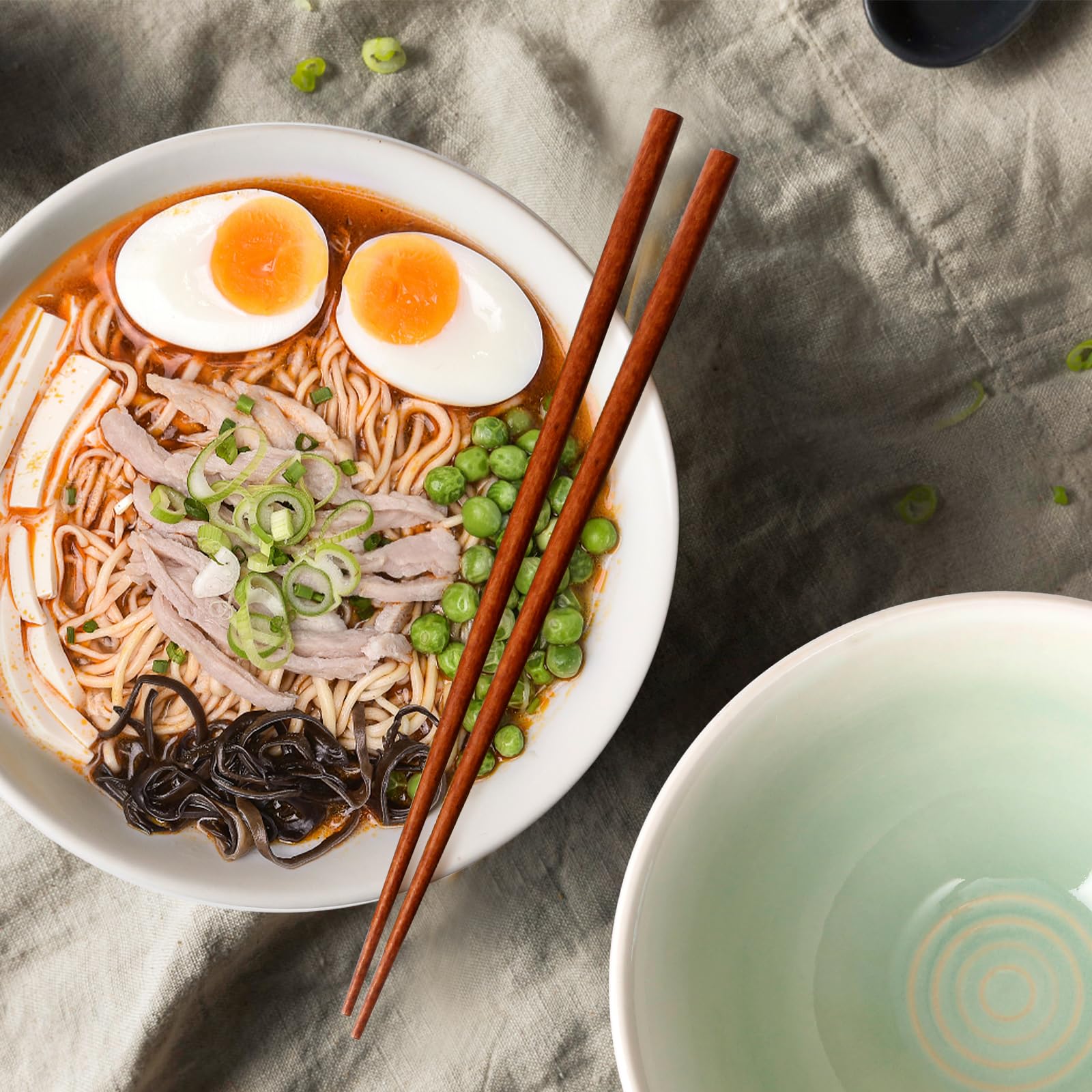 NutriUPS tazón ramen teal, variaciones de color por glaseado único