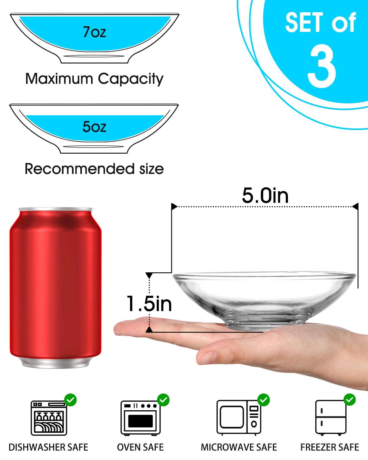 Tazones NutriUPS mini-bocados 5 onzas, ideales para porciones pequeñas y presentaciones.