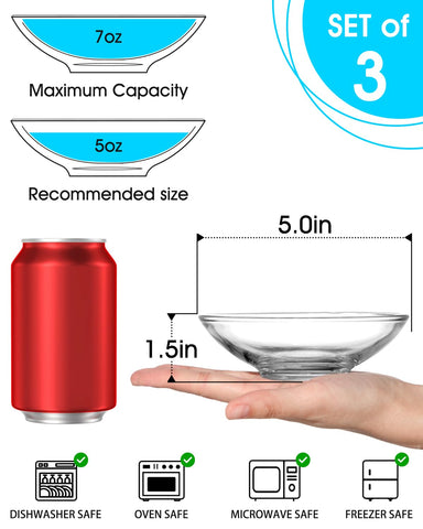 Tazones NutriUPS mini-bocados 5 onzas, ideales para porciones pequeñas y presentaciones.
