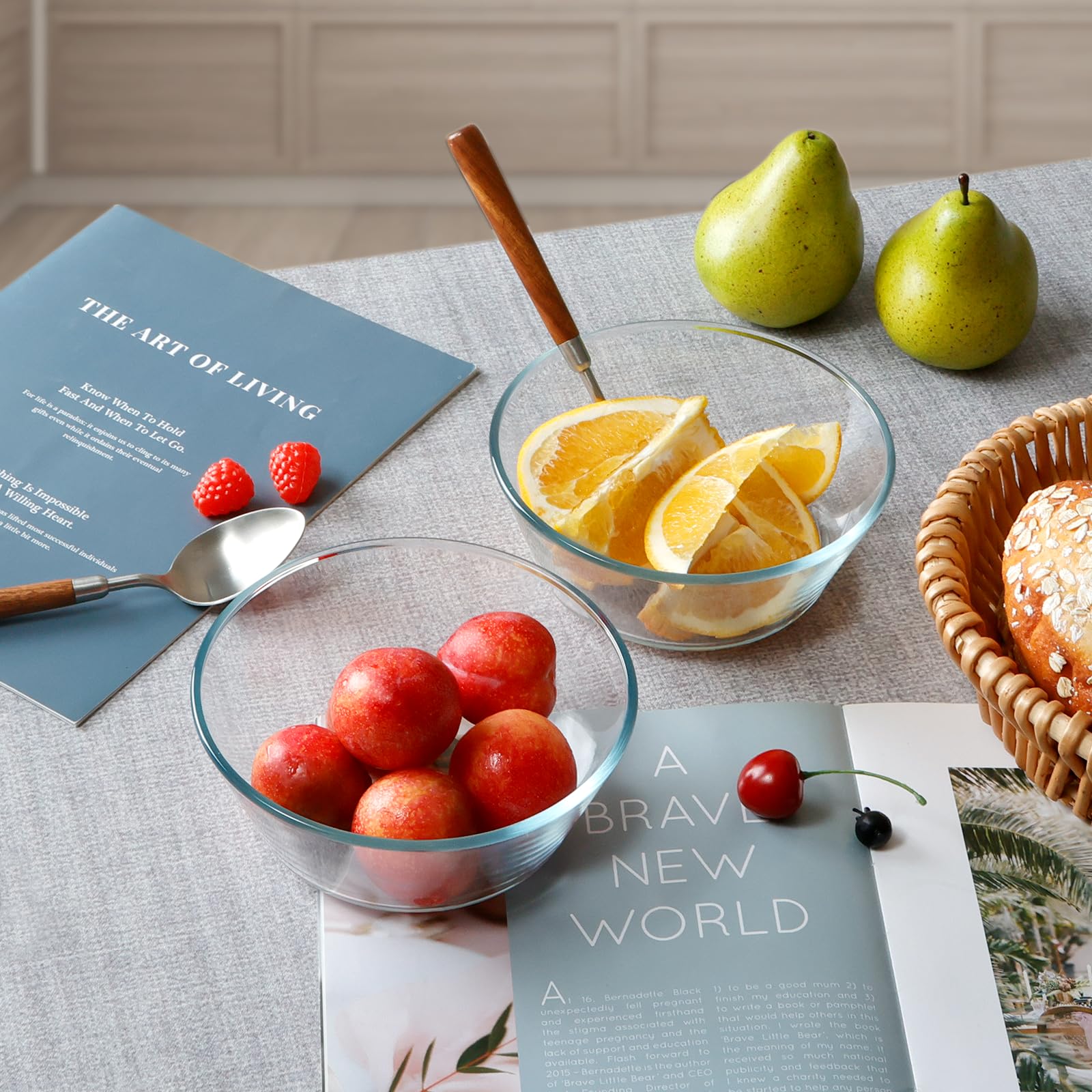 Presentación elegante para cereal, fruta o postres con tazones NUTRIUPS.
