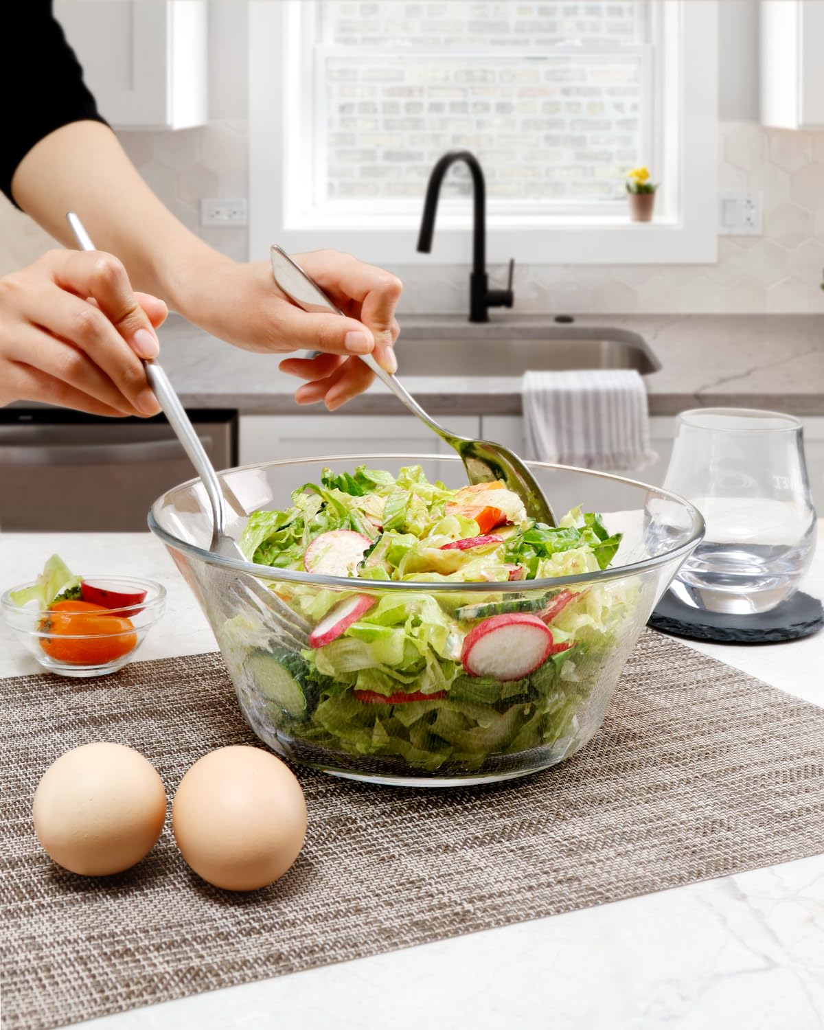 NUTRIUPS vidrio templado, duradero para uso diario en la cocina.
