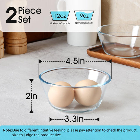 Vasos de vidrio templado NUTRIUPS, resistentes al calor, aptos para microondas y horno.