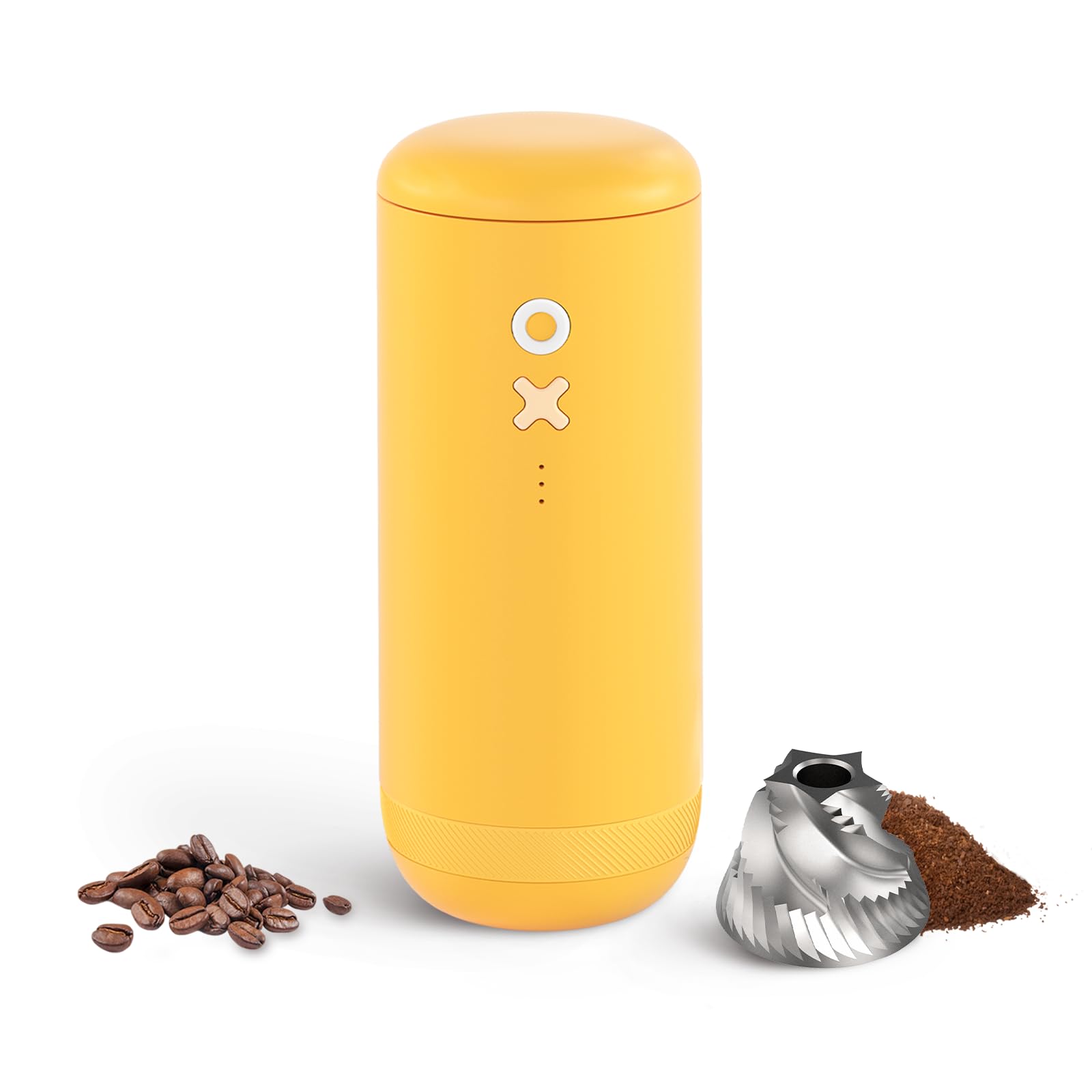 Nuttii molino de café con muelas cónicas compacto para casa y viaje, molienda uniforme