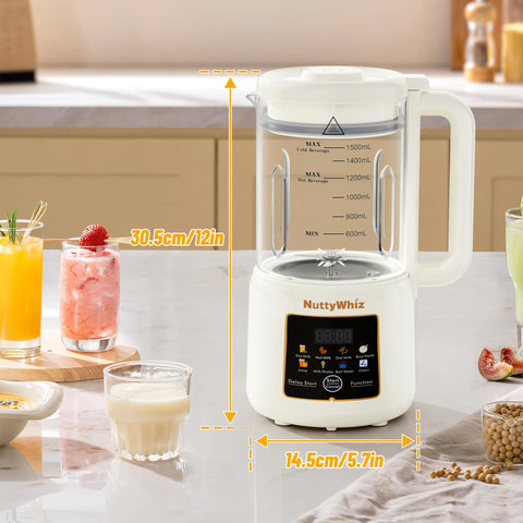 NuttyWhiz kit de accesorios para leche vegetal listo para usar.