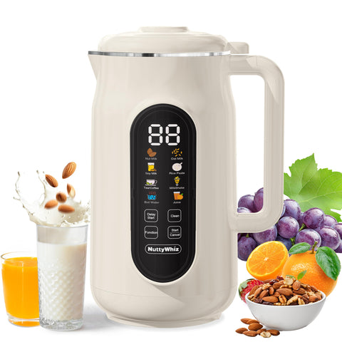 NuttyWhiz leche de almendra, capacidad 1200 ml para leche fresca en casa
