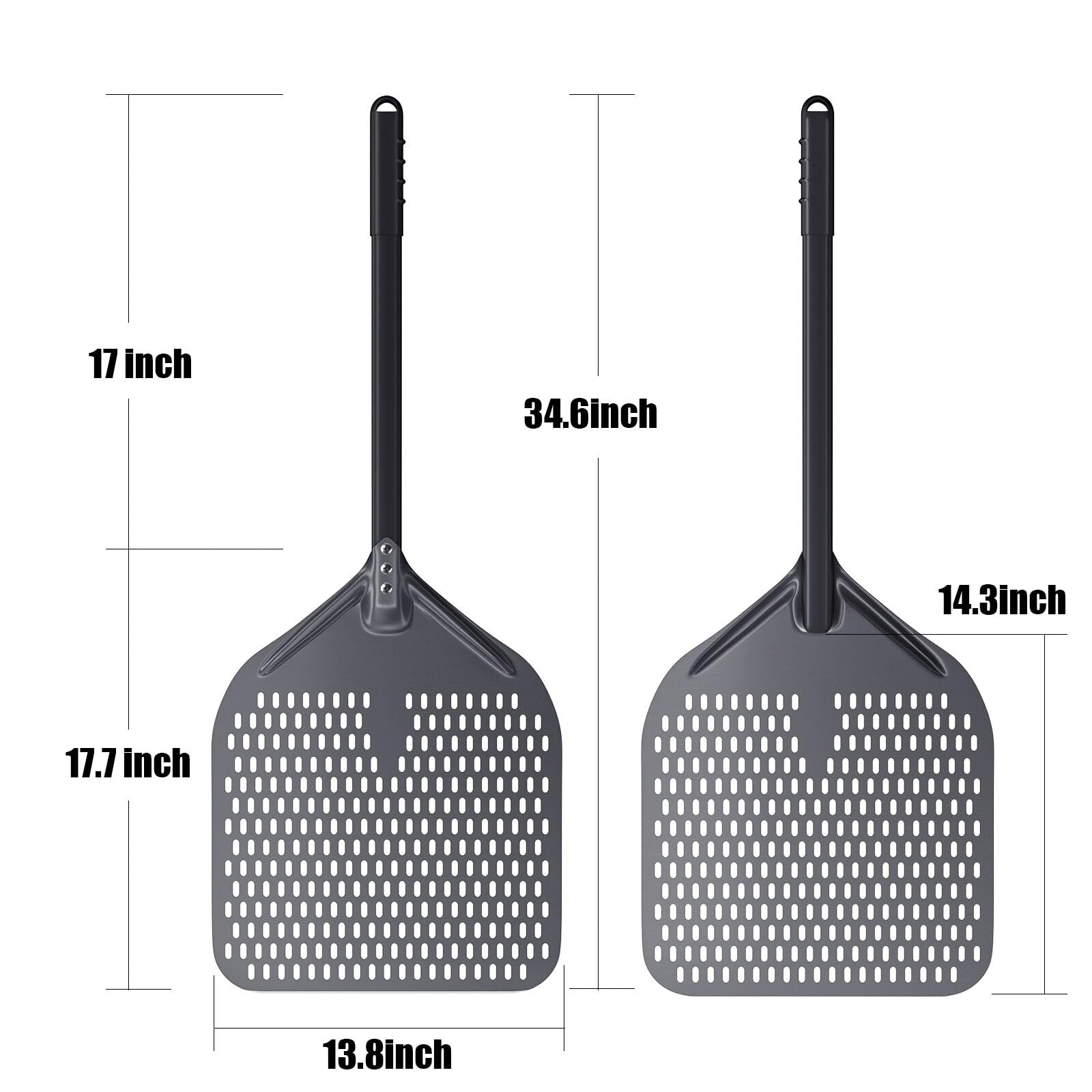 Pala Nutuni de 14 pulgadas, visual de tamaño perfecto para pizzas caseras