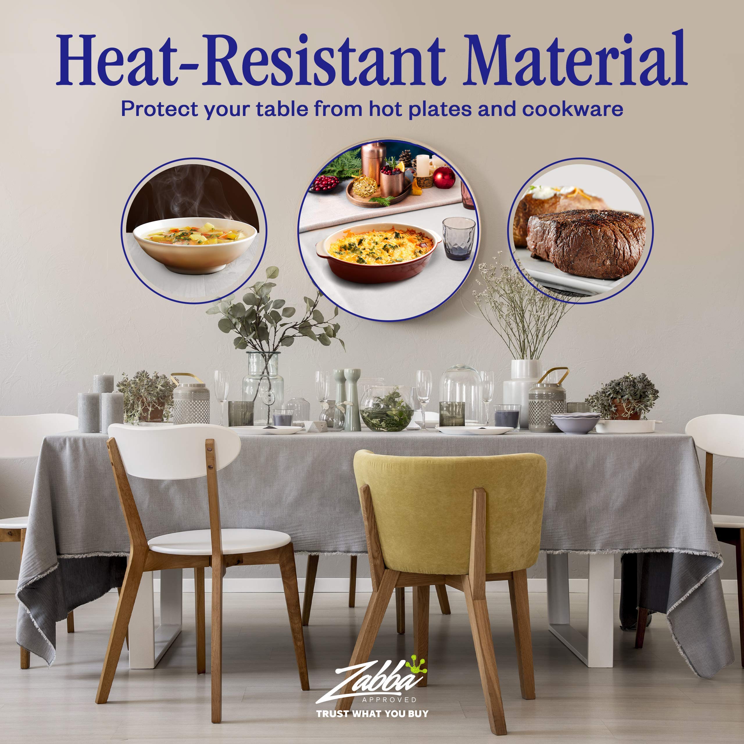 Nuvantee protector de mesa 52x108 pulgadas, cobertura amplia