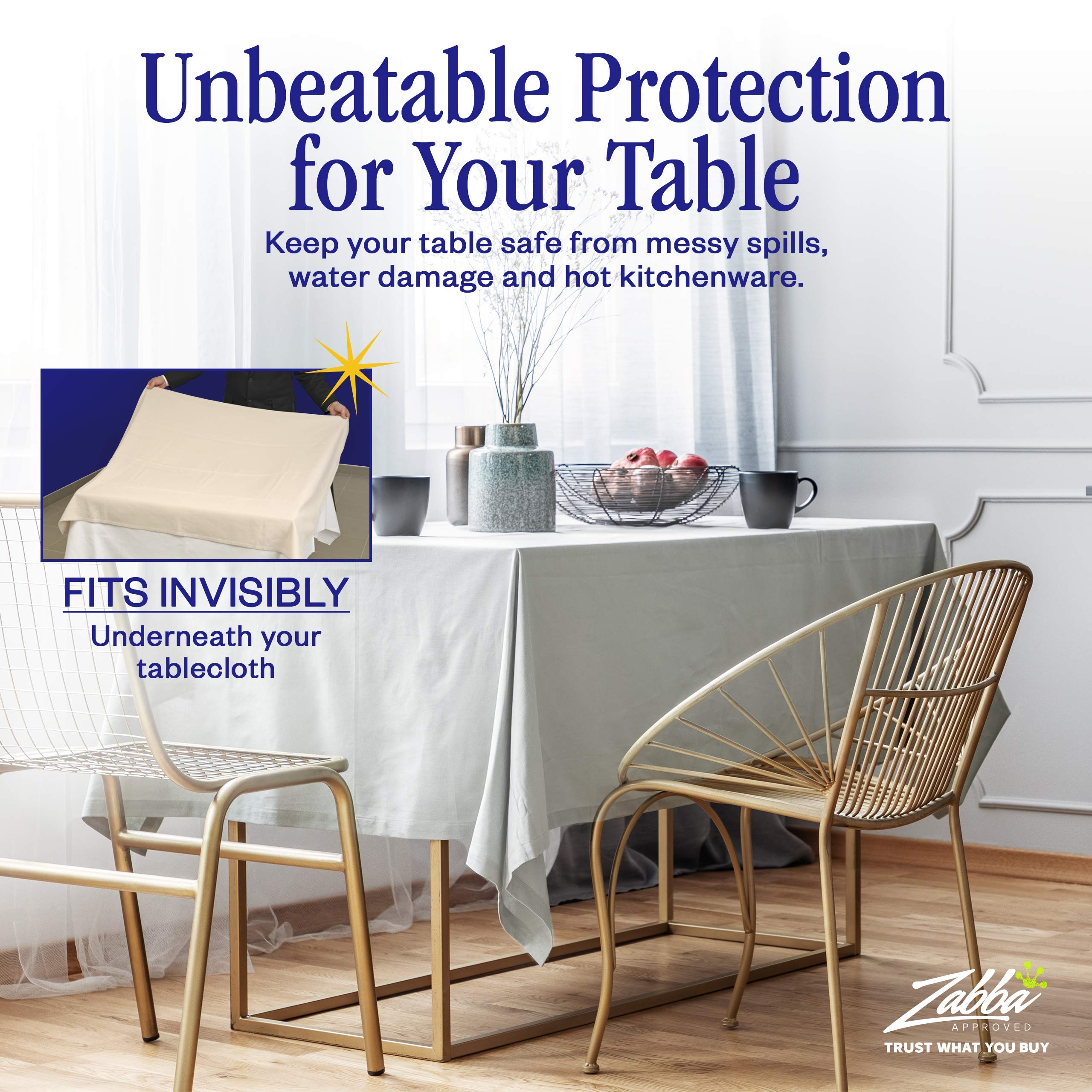 Nuvantee protector de mesa resistente al agua evita derrames