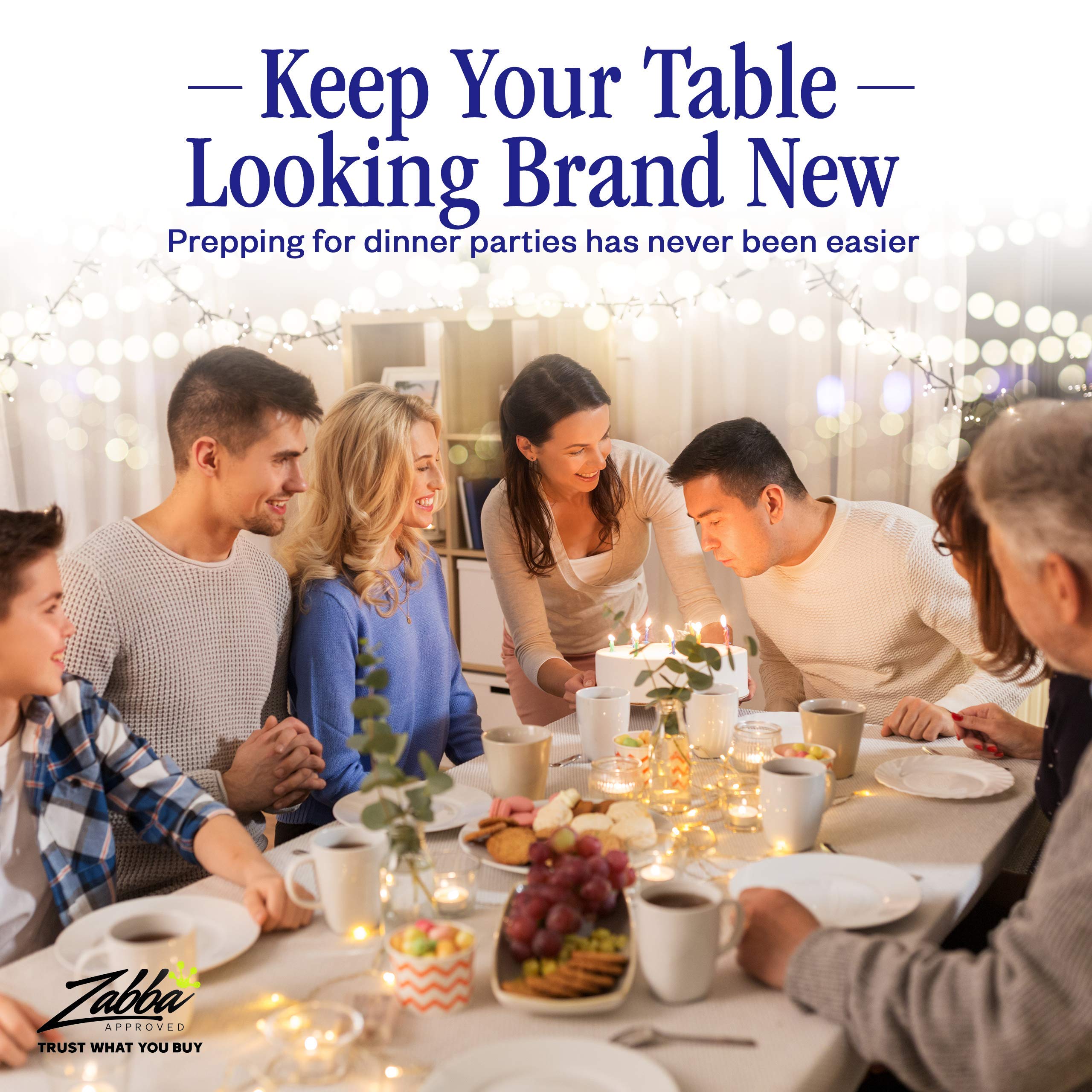 Nuvantee protector de mesa para uso familiar en comedor