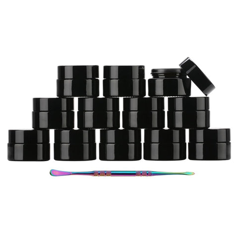 NUVOIS frascos de vidrio amatista de 5 ml para almacenamiento seguro y protección UV.