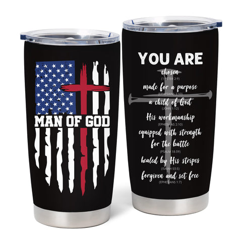 NVFCC 20 onzas tumbler, regalo para hombres cristianos, ideal para oficina