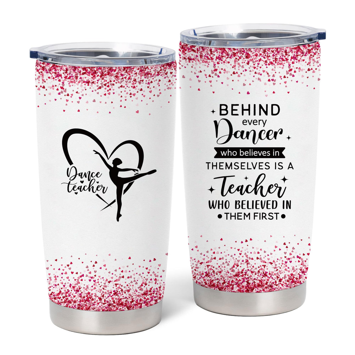 Taza NVFCC para profesora de danza 20 oz, ideal para café en clase.