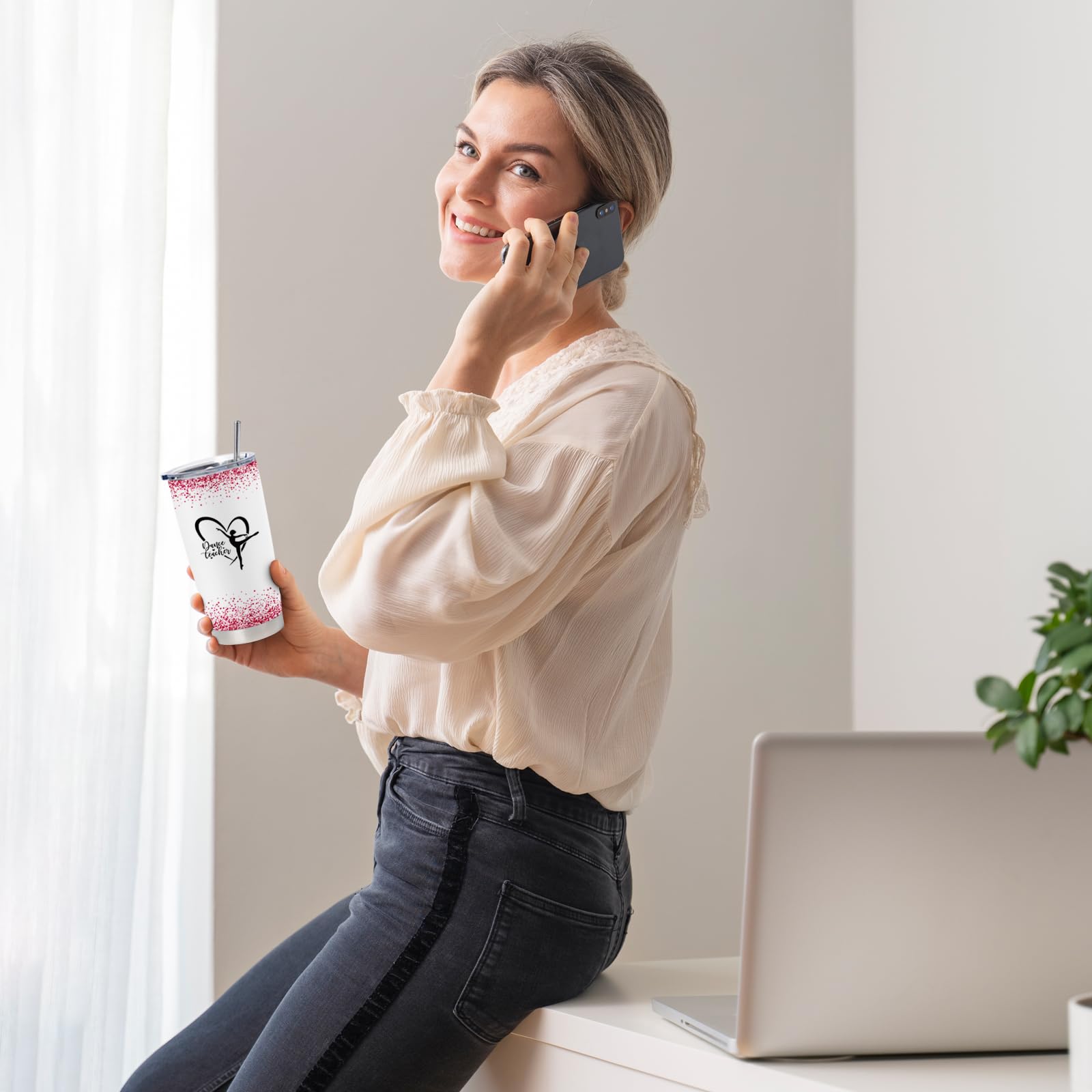 Taza NVFCC para danza, uso diario, compañera para clases y viajes.