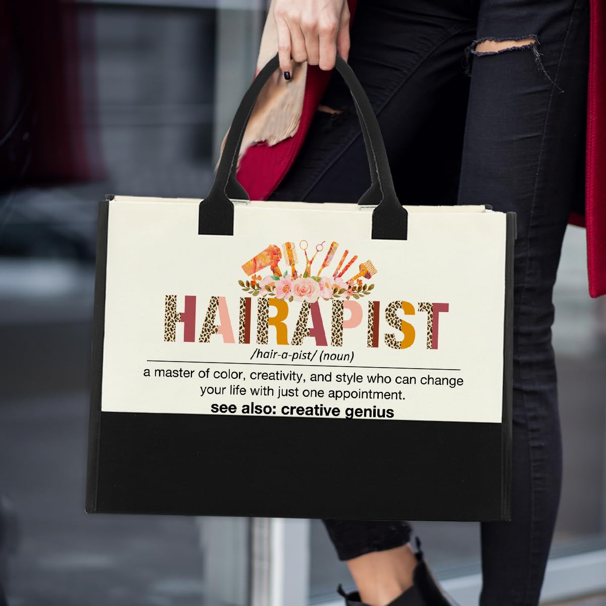 Nvhai bolsa lona estilista, lavado a mano recomendado para mayor durabilidad.