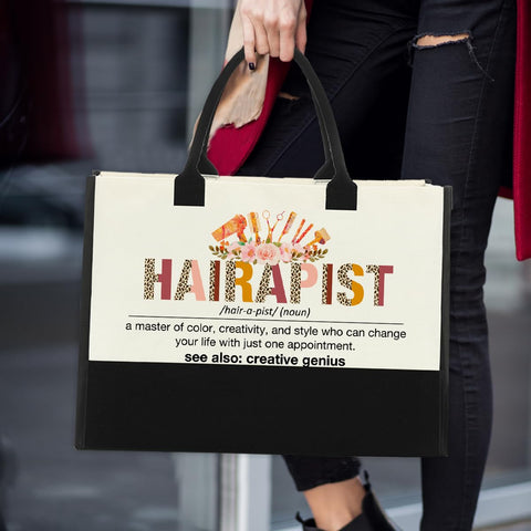 Nvhai bolsa lona estilista, lavado a mano recomendado para mayor durabilidad.