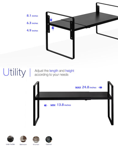 Nxconsu estante multiusos ideal para cocina, baño y despensa.