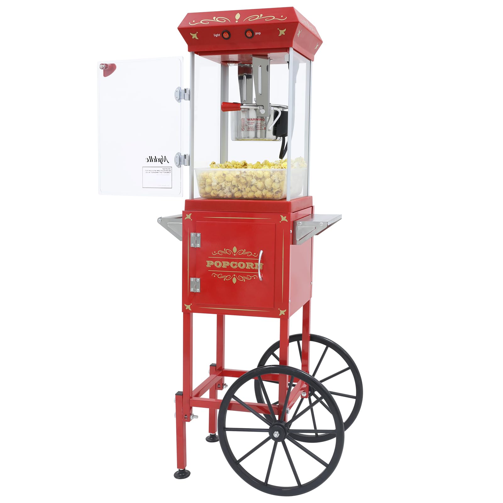 Nyddle máquina palomitas olla-8oz: porciones grandes para reuniones y fiestas.