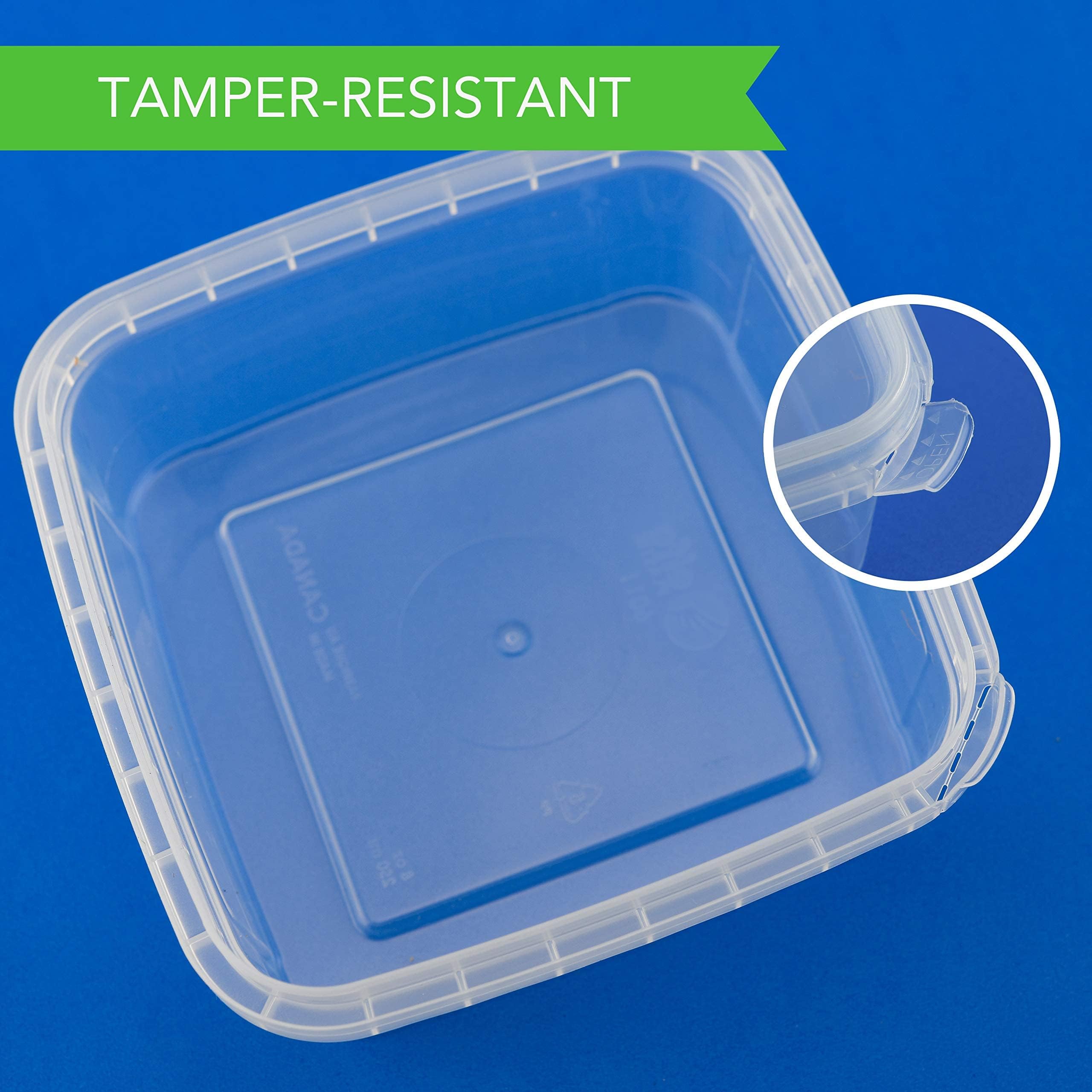 Solución de almacenamiento para cocina NYHI, contenedores de 8 oz para uso diario.