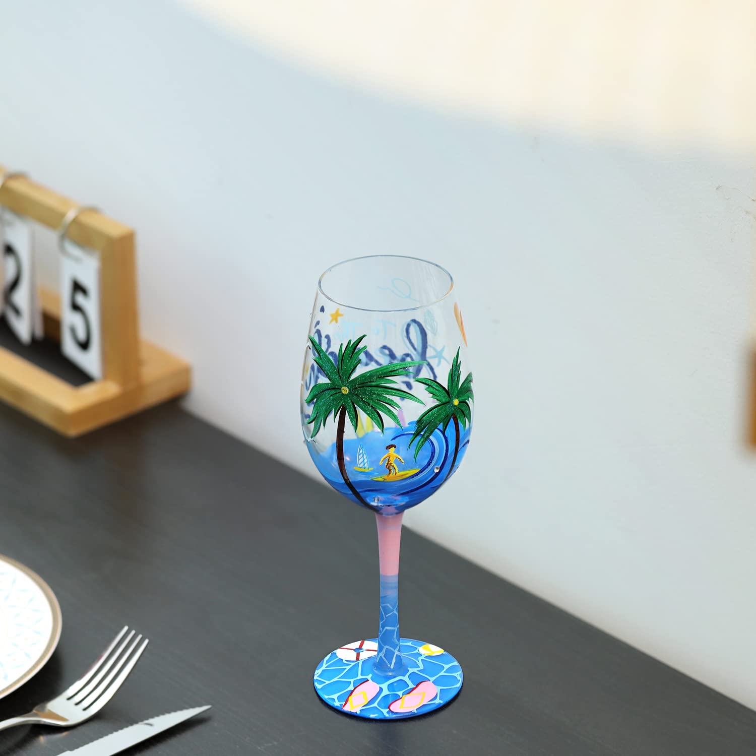 Copa NymphFable Palmas verdes, toque tropical para la playa.