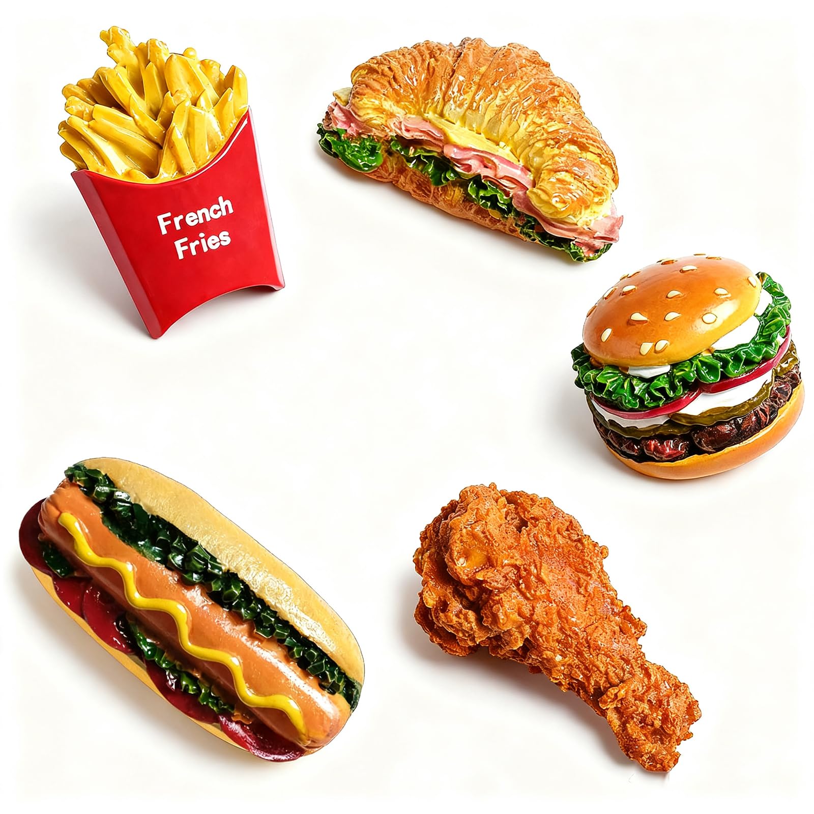 Imán de hamburguesa de O-FarFarm, ideal para ordenar notas en la nevera