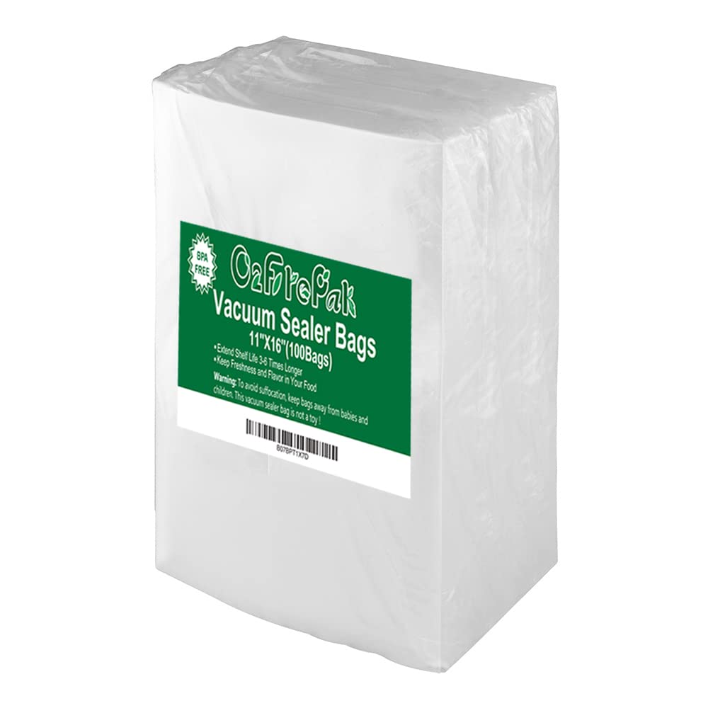 O2frepak bolsas de vacío 11x16 con diseño universal para sellado seguro.