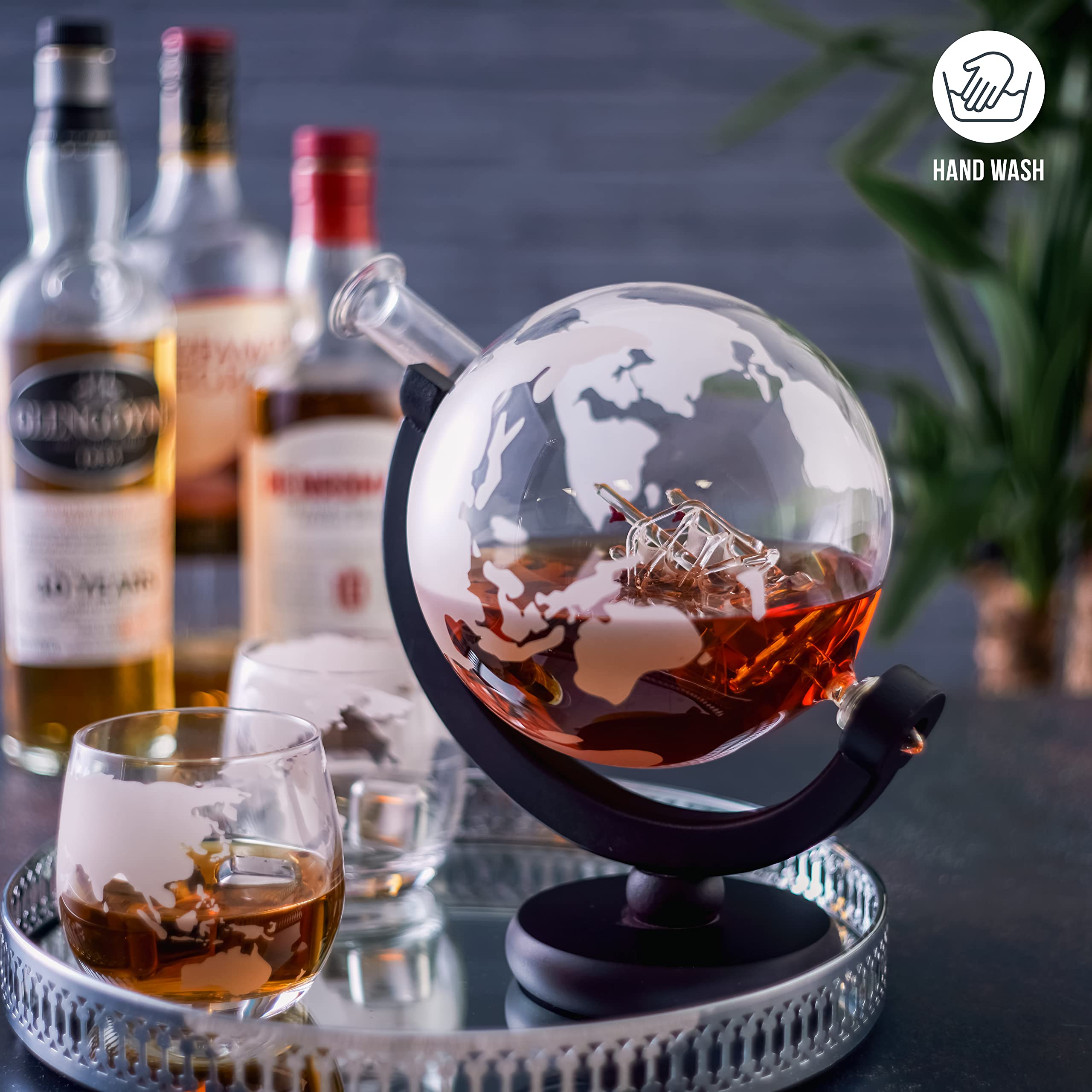 Copas whiskey grabadas Oak & Steel, brindis con estilo y precisión.