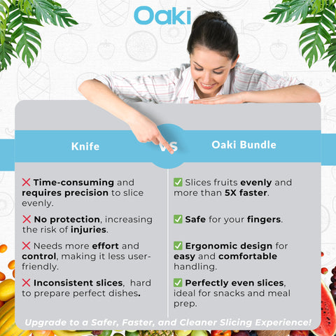 Oaki Bitty Bites compacto para la cocina diaria y almacenamiento sencillo.