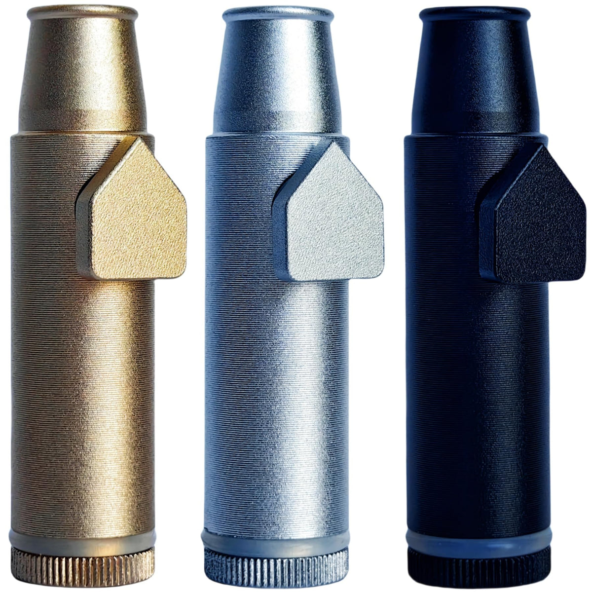 La botella OakMsOik OMO de especias de metal, ideal para uso diario sin goteos.