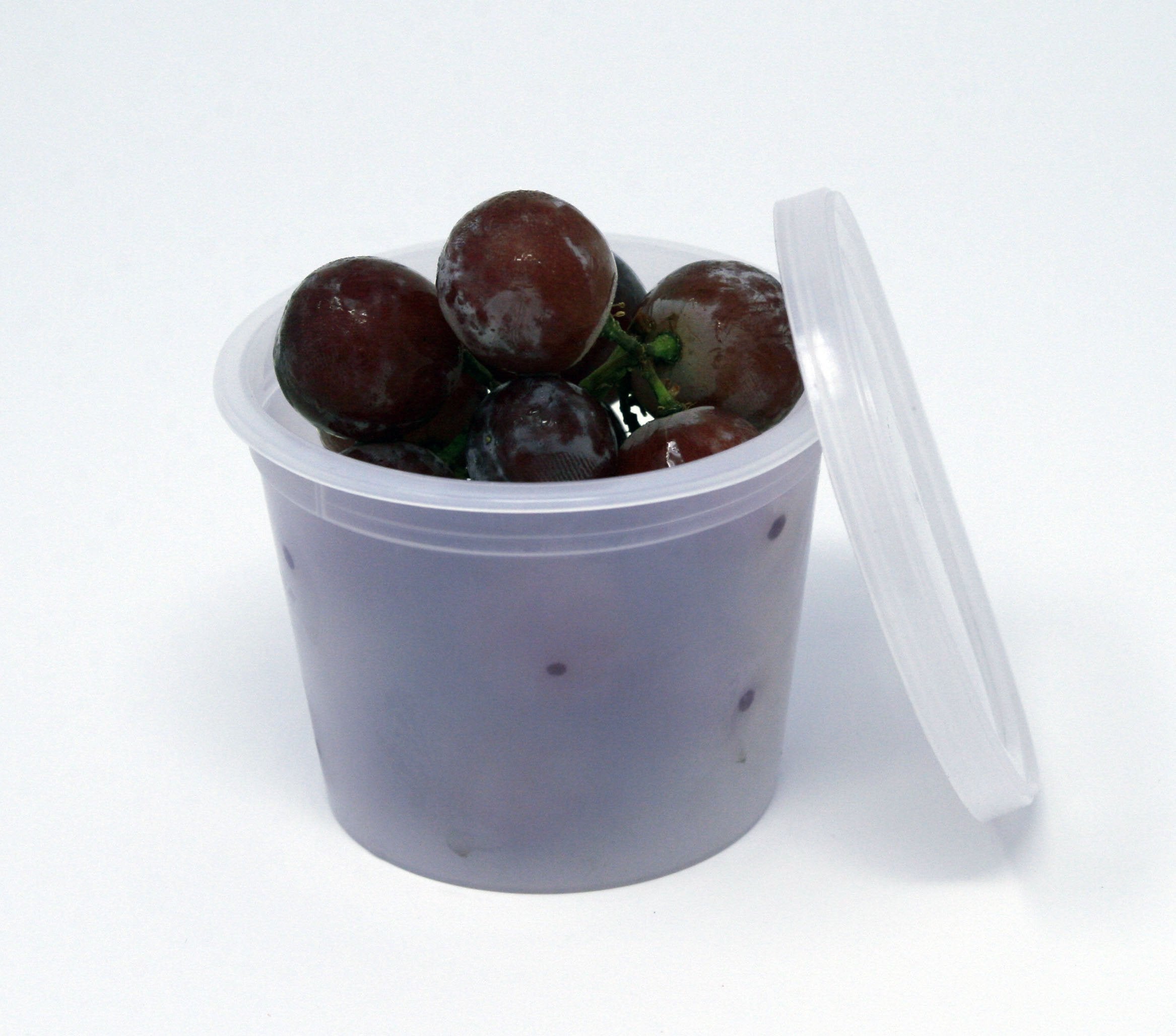 OakRidge 4oz delicatessen container ideal para ensaladas, frutas y salsas para llevar.